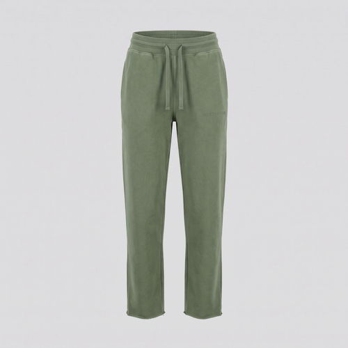 Jogging à bords francs, vert mousse, vue de face — NORTH & ROW